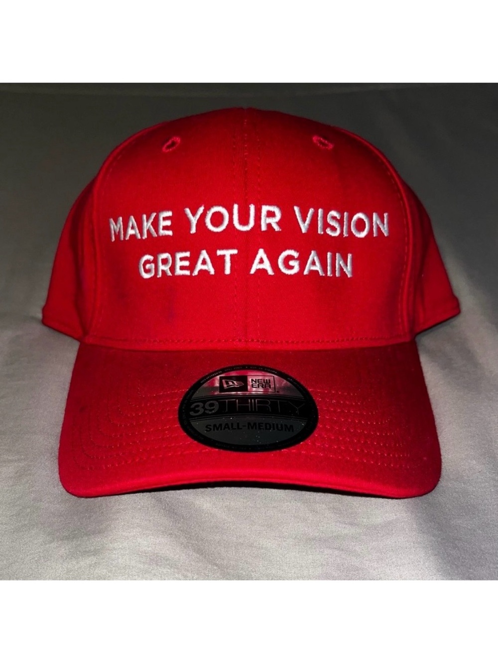 Red Flexfit New Era Cap MAGA EYE DOCTOR “Make Your Vision Great Again” BRAND NEW